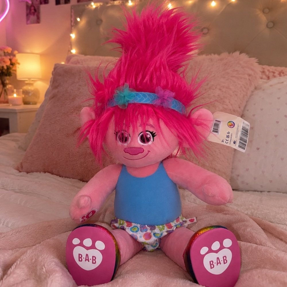 Build A Bear Trolls Poppy with sound voice box NWT